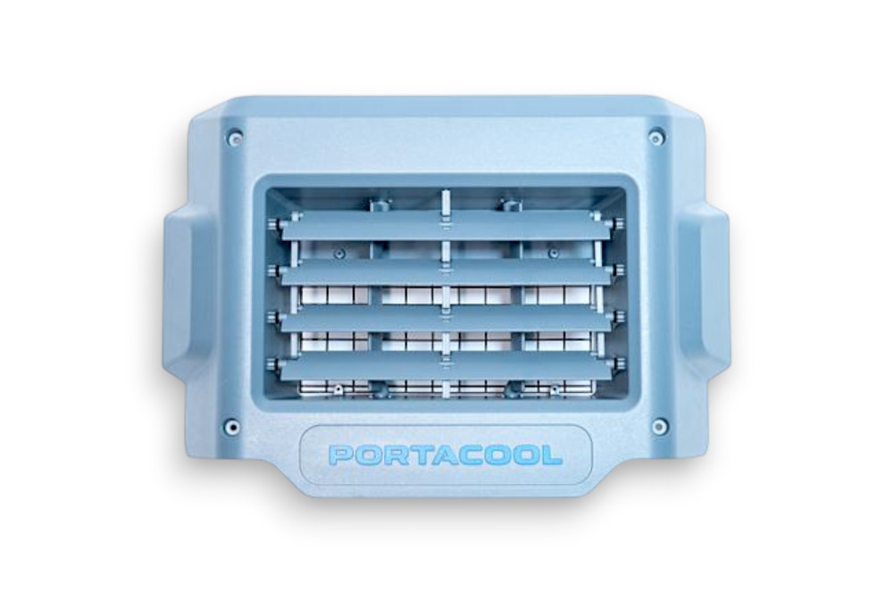 Warehouse with cooler parts